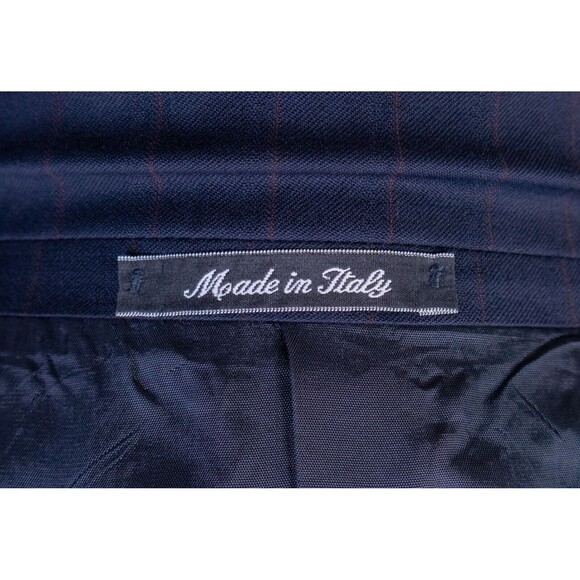 VITO RUFOLO Vitale Barberis Canonico Double Breasted Sz 42L Striped Suit Jacket - Picture 15 of 16